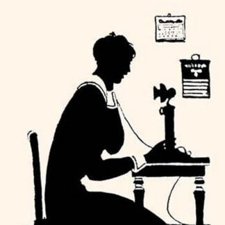 Homemaker Makes a Phone Call by Maxfield Parrish