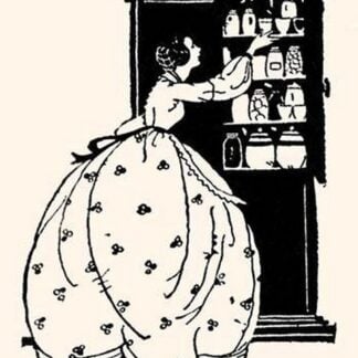 Homemaker Pulls China from Vitrine by Maxfield Parrish