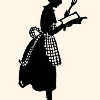 Homemaker Reads a Recipe Book by Maxfield Parrish