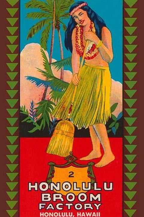 Honolulu Broom Factory Broom Label