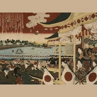 Horse Race at Ueno Park by Chikanobu