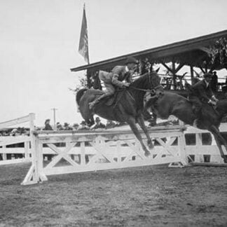 Horse Show in Washington DC; Horses Jump Fence