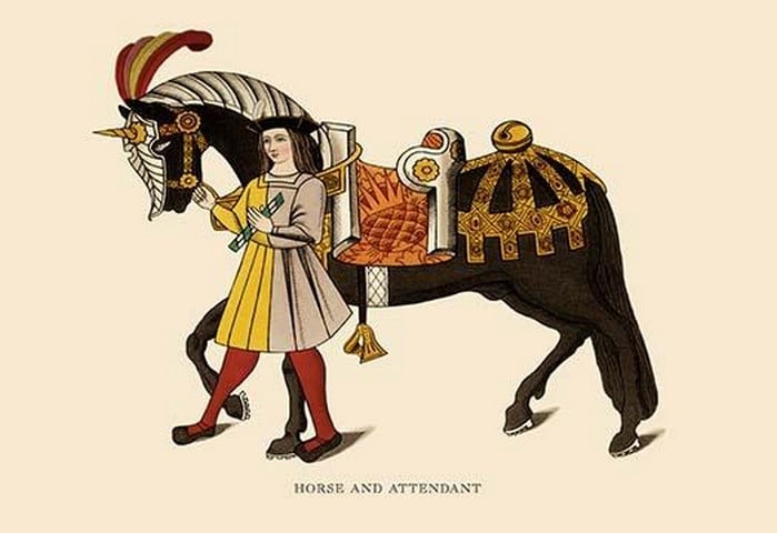 Horse and Attendant by H. Shaw