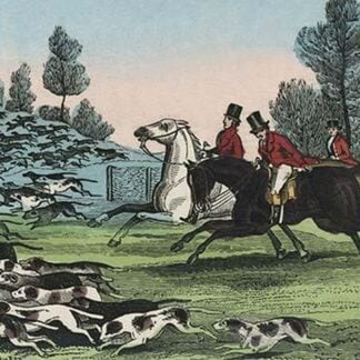 Horsemen with hundreds of hunting dogs by Charles Butler