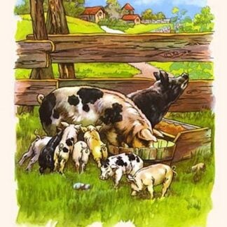 Hungry Piggies Having Dinner by Bird & Haumann