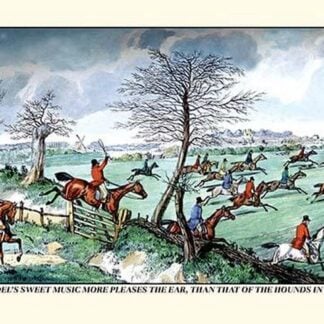 Hunters Race after the Hounds in Full Cry by Henry Thomas Alken