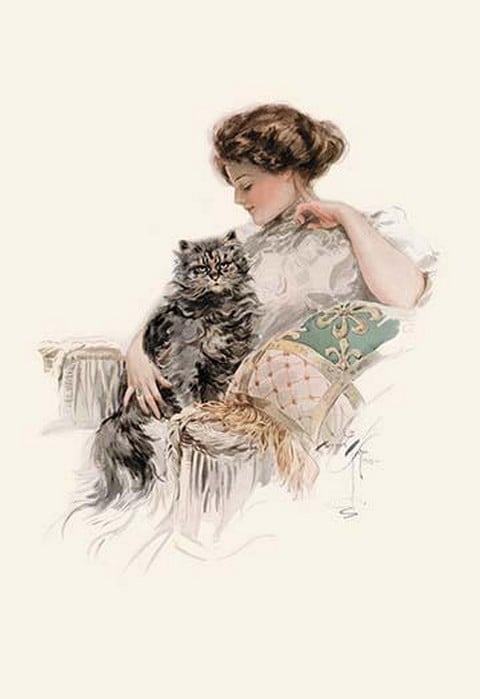 I Care Not Though Her Teeth Are Pearls by Harrison Fisher