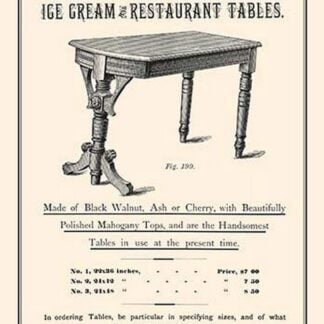 Ice Cream & Restaurant Tables