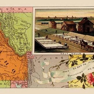 Idaho State Map by Arbuckle Brothers