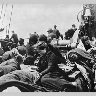 Immigrant Women Sitting on Steerage Deck