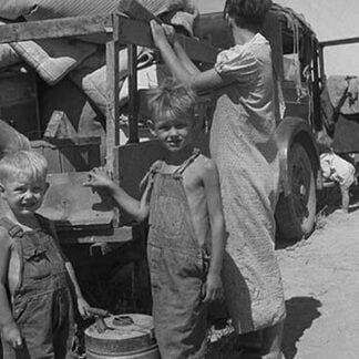 Impoverished Family by Dorothea Lange