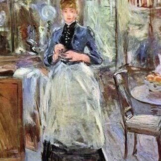 In Dining Room by Berthe Morisot