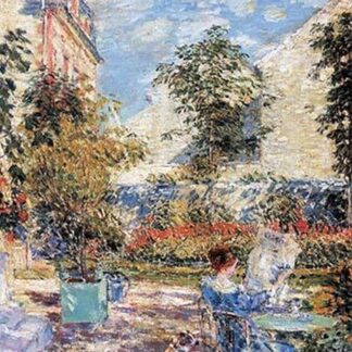 In a French Garden by Frederick Childe Hassam