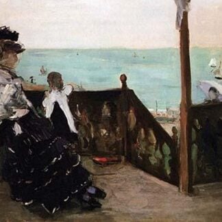 In a villa on the Beach by Berthe Morisot