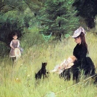 In the Meadow by Berthe Morisot