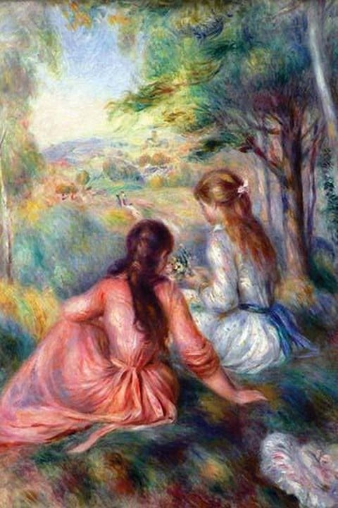 In the Meadow by Pierre-Auguste Renoir