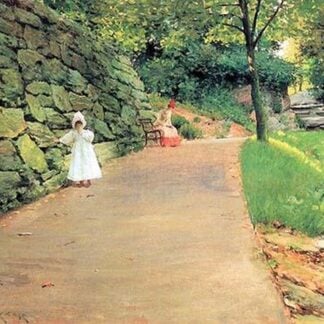In the Park - a Byway by William Merritt-Chase