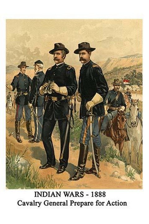 Indian Wars - 1888 - Cavalry General Prepare For Action By Henry Alexander Ogden