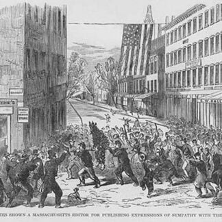 Indignities heaped on Massachusetts's editor for expressing Southern sympathy by Frank Leslie