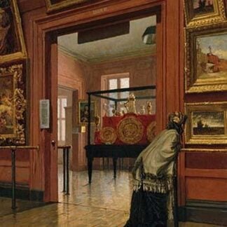 Interior of the Metropolitan Museum of at 14th Street by Frank Waller