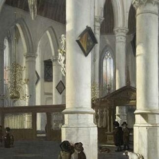 Interior of the Old Church in Delft