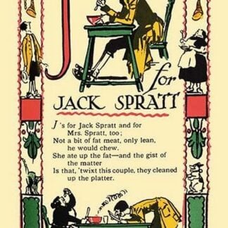 J for Jack Sprat by Tony Sarg