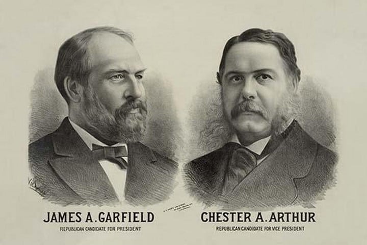 James A. Garfield Republican candidate for president - Chester A. Arthur Republican candidate for vice president by Seer's Litho.