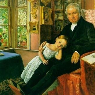 James Wyatt & His Granddaughter by John Everett Millais