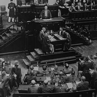 Japanese Diet or Legislature in session in Tokyo