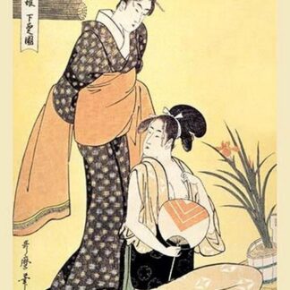 Japanese Domestic Scene by Kitagawa Utamaro