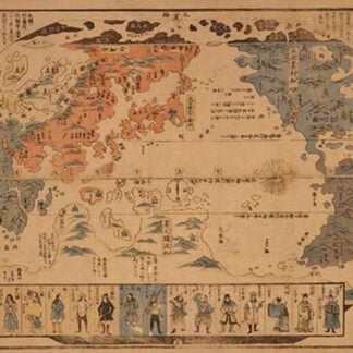 Japanese Map of the World; People of Many Nations