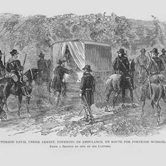 Jefferson Davis arrested & Taken to Fortress Monroe by Frank Leslie