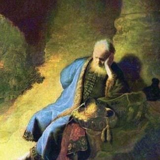 Jeremiah mourning over the destruction of Jerusalem by Rembrandt Van Rijn