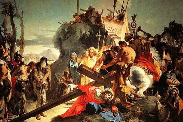 Jesus Carrying the Cross by Giovanni Battista Tiepolo