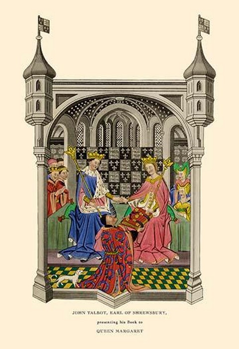 John Talbot Presenting his Book to Queen Margaret by H. Shaw