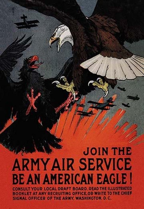 Join the Army Air Service: Be an American Eagle! by Charles Livingston Bull