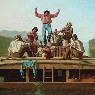 Jolly FlatBoatmen by George Caleb Bingham