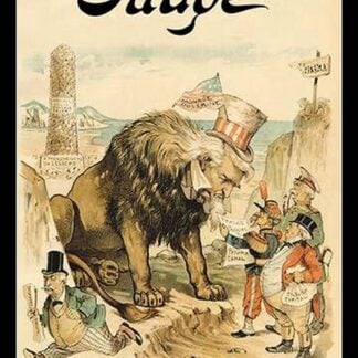 Judge Magazine: The Panama Canal The Lion in the Path by Bernhard Gillam