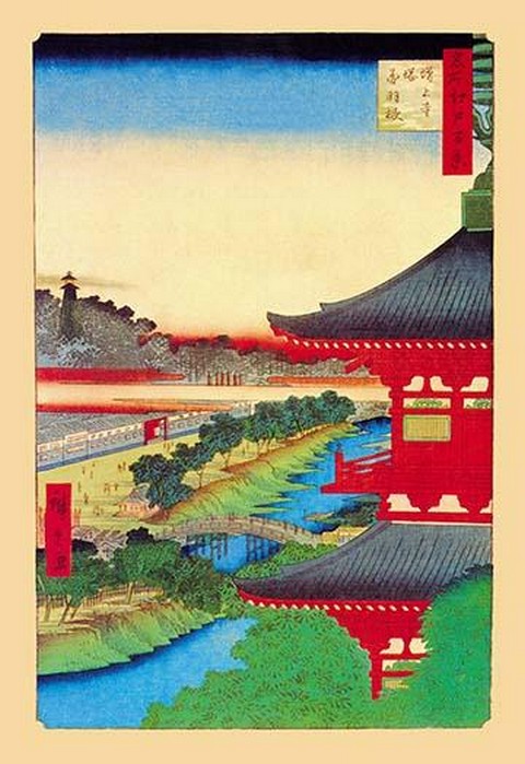 Kameido Shrine by Utagawa Hiroshige