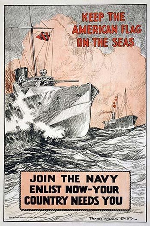 Keep the American flag on the seas Join the Navy--Enlist now-your country needs you by Frank Vining Smith