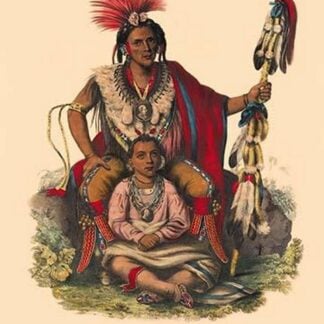 Keokuk (Chief of the Sacs & Foxes) by Mckenney & Hall