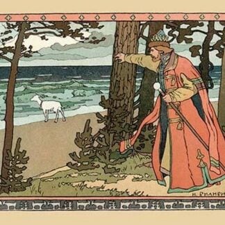 King and Goat by Ivan Bilibin