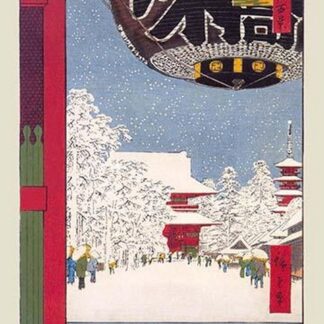 Kinryuzan Temple at Asakusa by Utagawa Hiroshige