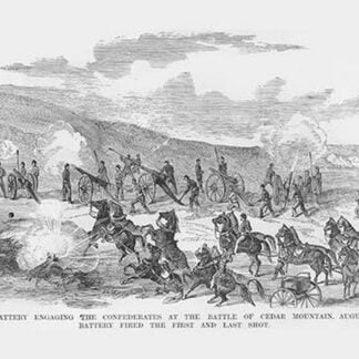 Knapp's Battery at the Battle of Cedar Mountain by Frank Leslie
