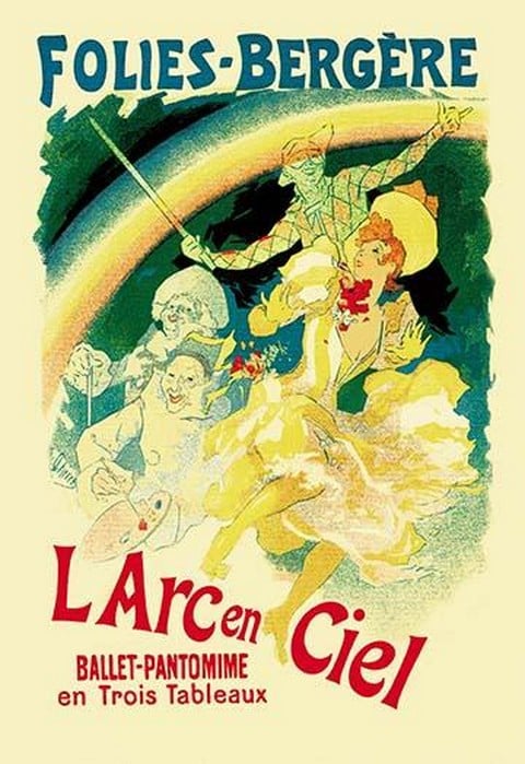 L' Arc en Ciel: Folies-Bergere by Jules Cheret
