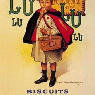 LU Petit Beurre Biscuits Little Schoolboy by Etienne Maurice Firmin Bouisset
