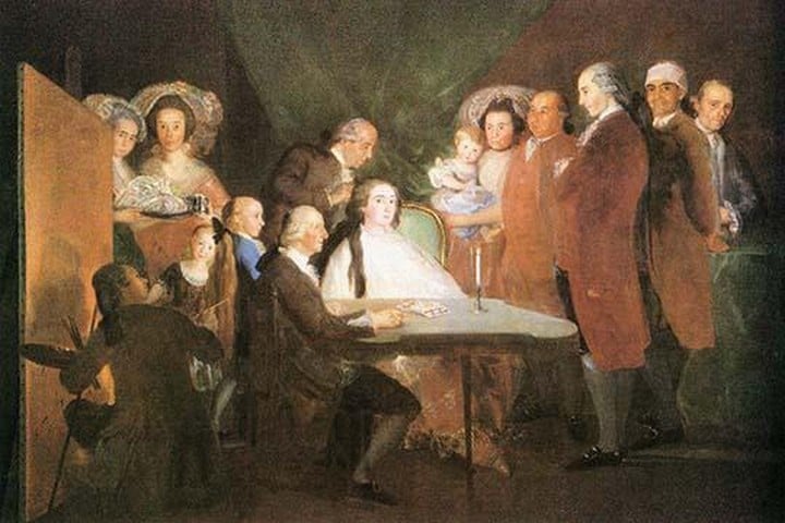 La Famille de l'infant Don Louis by Francisco de Goya