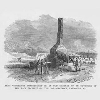 Lacy Mansion Chimney used as a Cookhouse by Frank Leslie