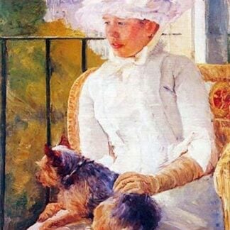 Lady with Dog by Mary Cassatt