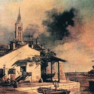 Lagoon Landscape by Canaletto